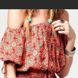 Free people off the shoulder shirt